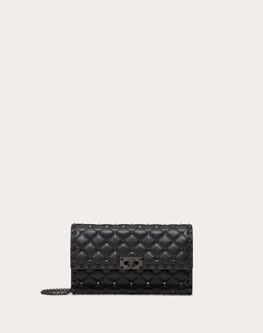 Valentino Handbags Borsa A Tracolla Rockstud Spike In Nappa per Donna in Nero | Valentino IT Promozione