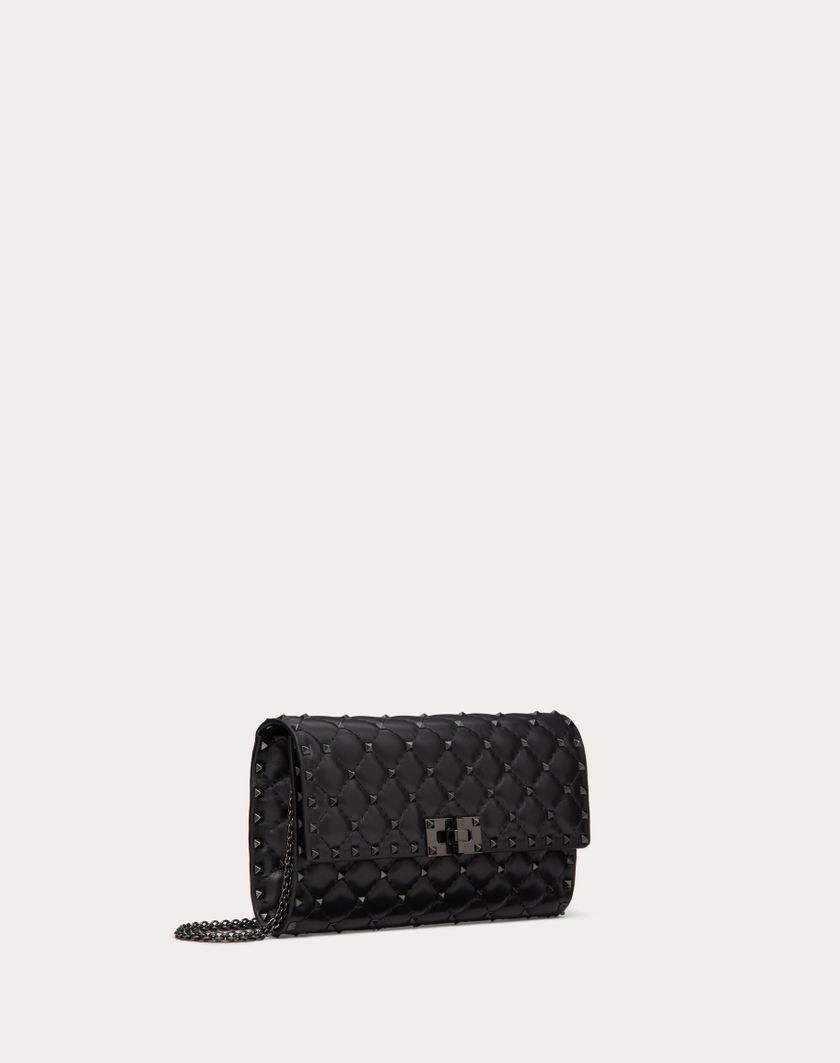 Valentino Handbags Borsa A Tracolla Rockstud Spike In Nappa per Donna in Nero | Valentino IT Promozione