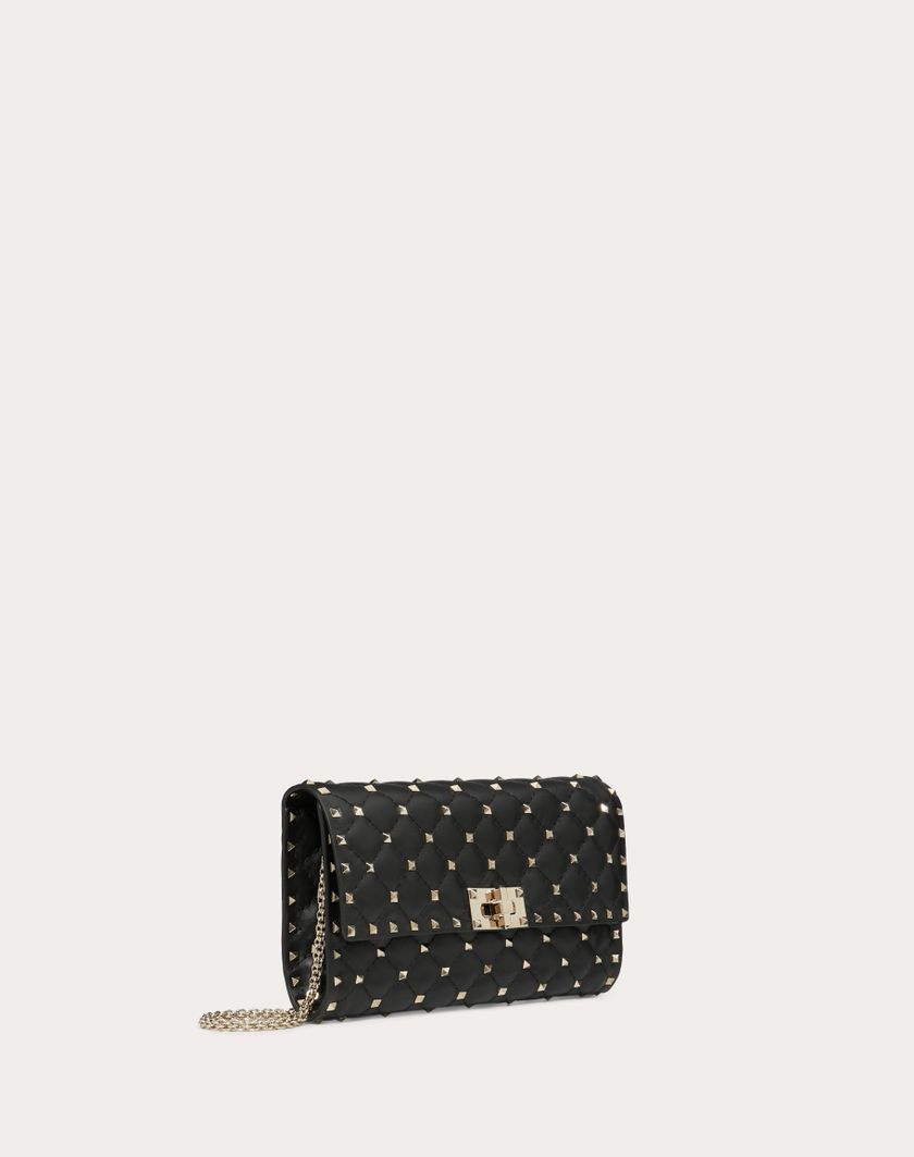 Valentino Handbags Borsa A Tracolla Rockstud Spike In Nappa per Donna in Poudre | Valentino IT Vendite Flash