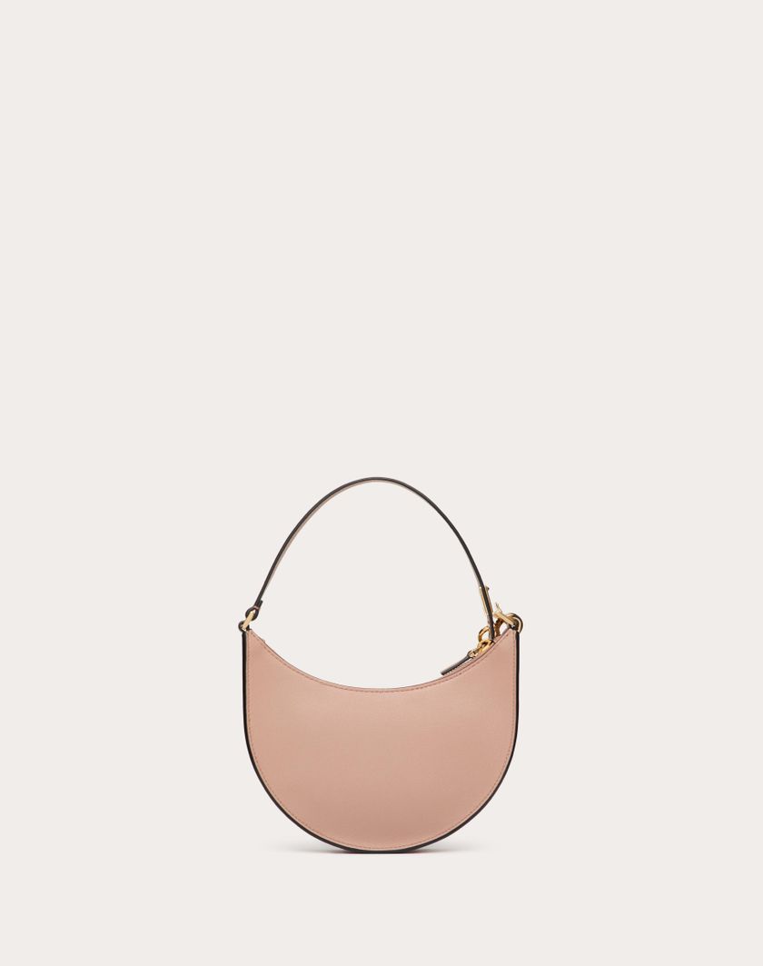 Valentino Handbags Mini Hobo Vlogo Signature In Vitello Con Logo Gioiello per Donna in Rose Cannelle | Valentino IT In Saldo