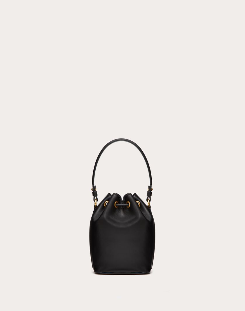 Valentino Handbags Mini Borsa A Secchiello Vlogo Signature In Nappa per Donna in Nero | Valentino IT Italia