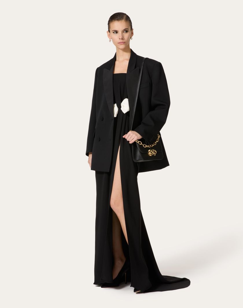 Valentino Handbags Abito Da Sera In Cady Couture per Donna in Nero | Valentino IT Negozi Online