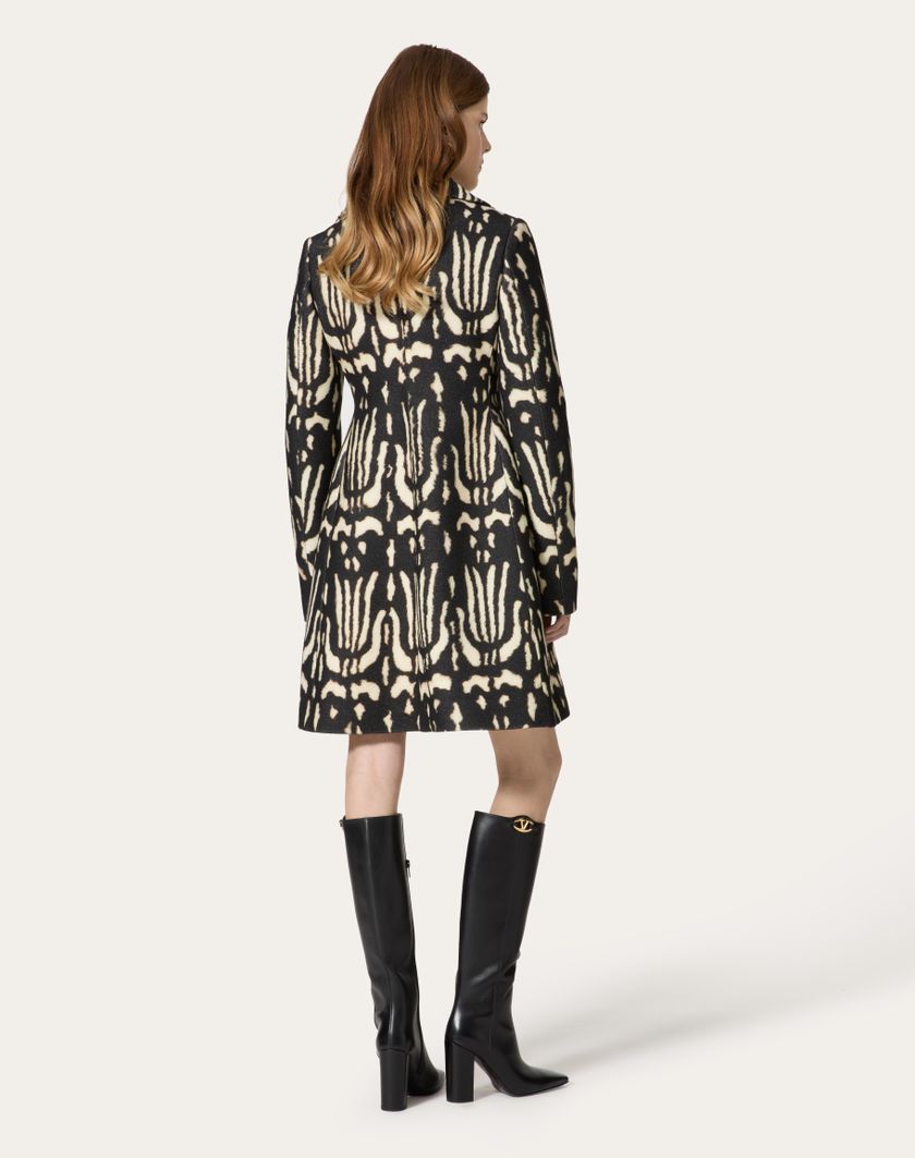 Valentino Handbags Cappotto In Valentino Wildprint 98 per Donna in Nero | Valentino IT Outlet