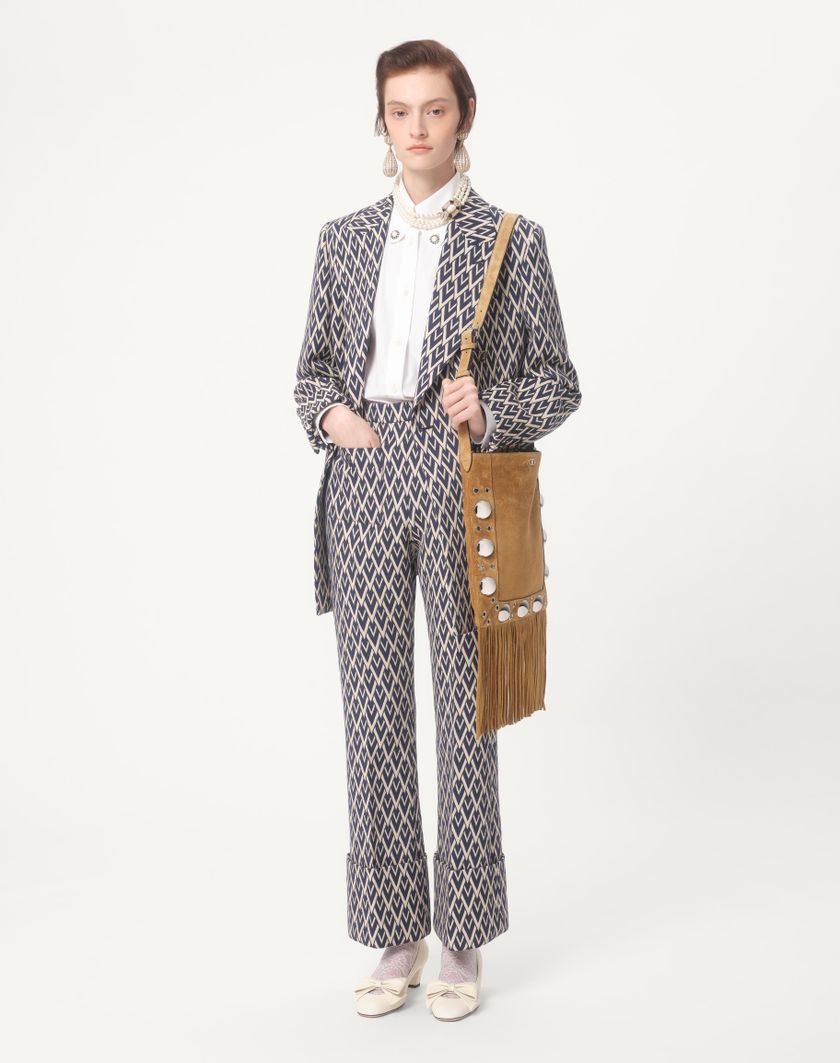 Valentino Handbags Camicia In Cotton Popeline per Donna in Bianco Ottico | Valentino IT Vendita Calda