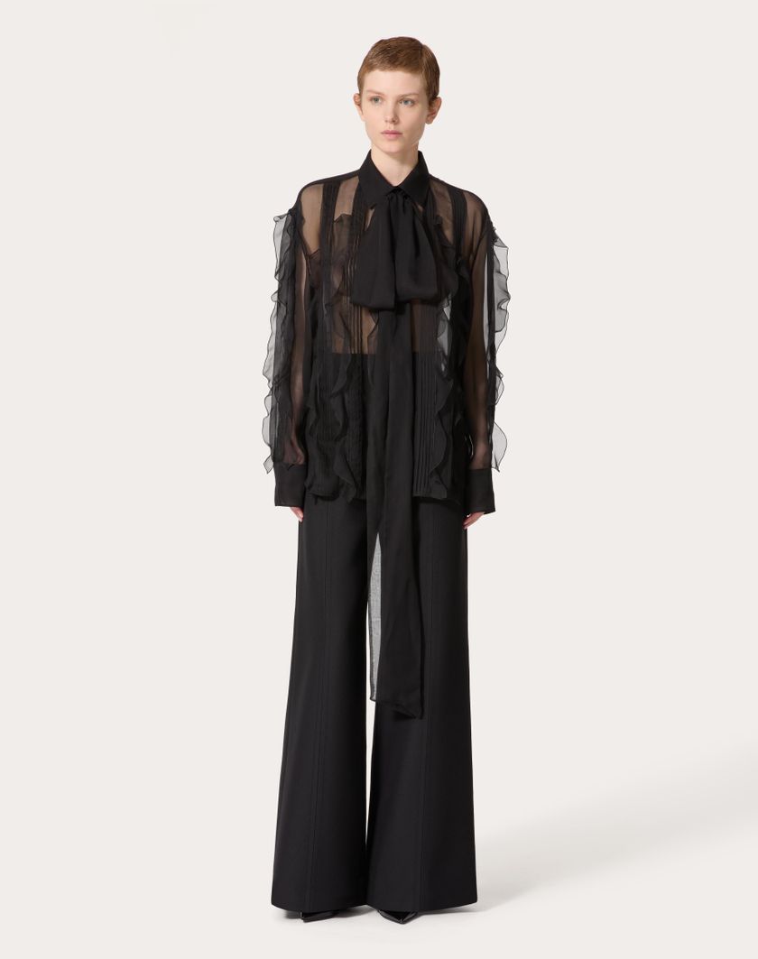 Valentino Handbags Camicia per Donna in Nero | Valentino IT Nuova