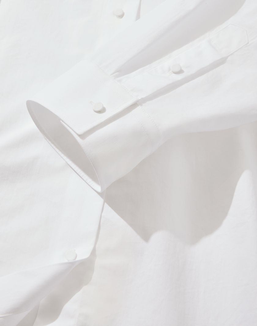 Valentino Handbags Camicia In Cotton Popeline per Donna in Bianco Ottico | Valentino IT Italia