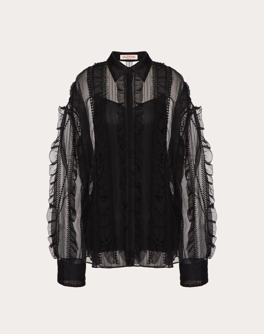 Valentino Handbags Camicia per Donna in Nero | Valentino IT Offerte esclusive