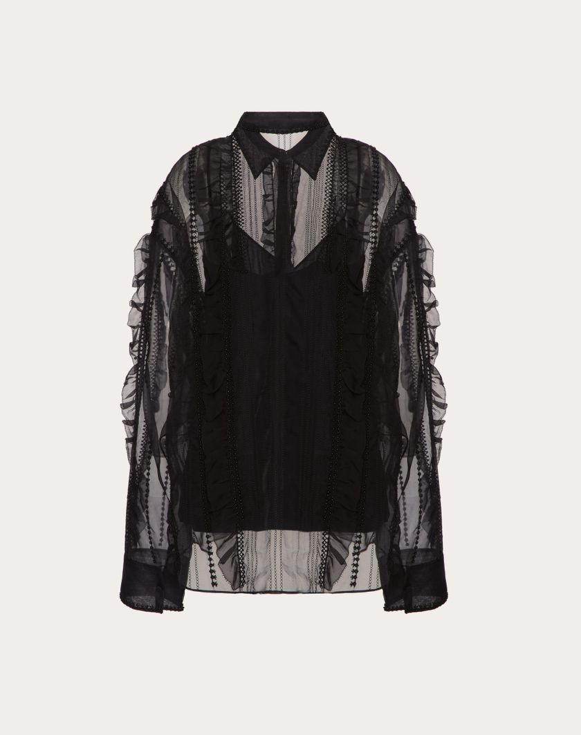 Valentino Handbags Camicia per Donna in Nero | Valentino IT Offerte esclusive