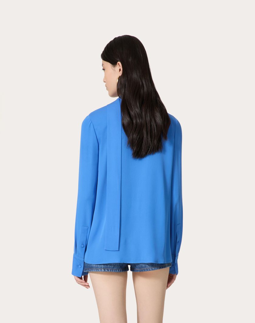 Valentino Handbags Camicia In Georgette per Donna in Serenity | Valentino IT Lightning offer