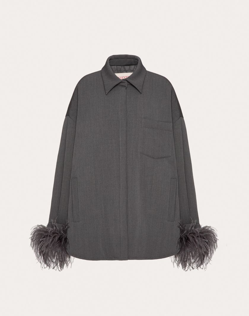 Valentino Handbags Giubbino In Active Gabardine per Donna in Grigio | Valentino IT Sostegno trimestrale