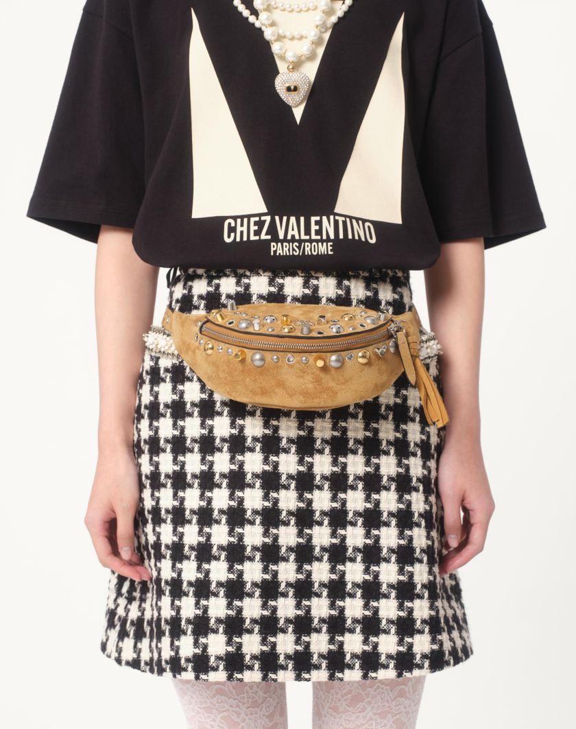 Valentino Handbags T-shirt In Jersey Cotton Con Stampa Chez Valentino per Donna in Nero | Valentino IT Trasporto libero internazionale
