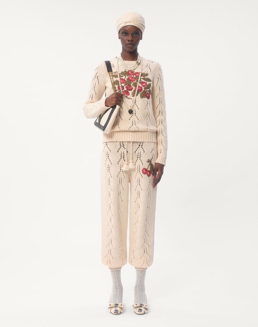 Valentino Handbags Maglia In Lana Ricamata per Donna in Multicolor | Valentino IT Sconti questo mese
