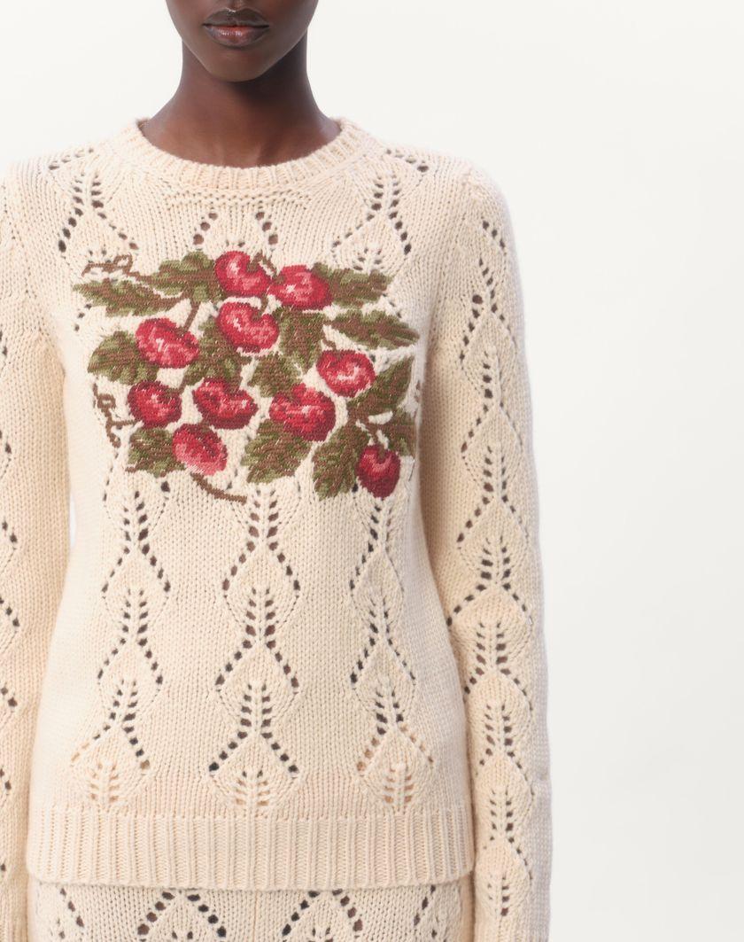Valentino Handbags Maglia In Lana Ricamata per Donna in Multicolor | Valentino IT Sconti questo mese