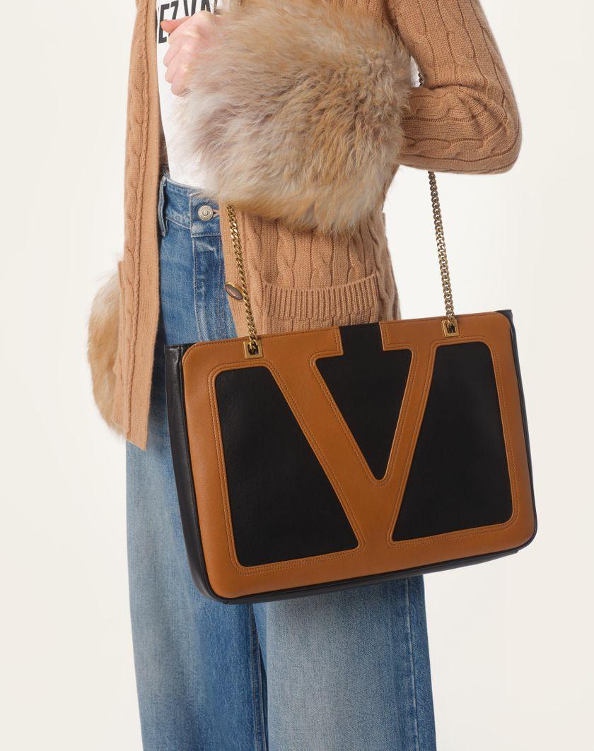Valentino Handbags Cardigan In Cashmere per Donna in Cammello | Valentino IT Nuovo