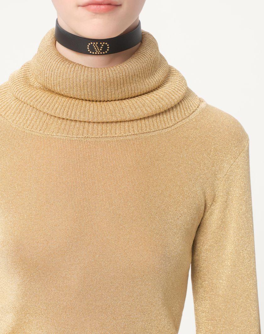 Valentino Handbags Maglia In Lurex per Donna in Oro | Valentino IT Qualità