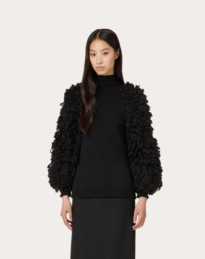 Valentino Handbags Maglia In Lana per Donna in Nero | Valentino IT Negozi Online