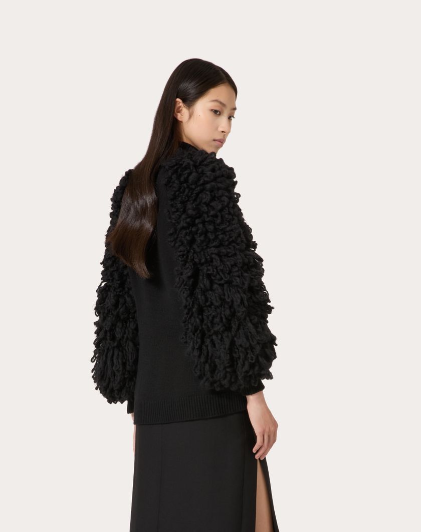 Valentino Handbags Maglia In Lana per Donna in Nero | Valentino IT Negozi Online