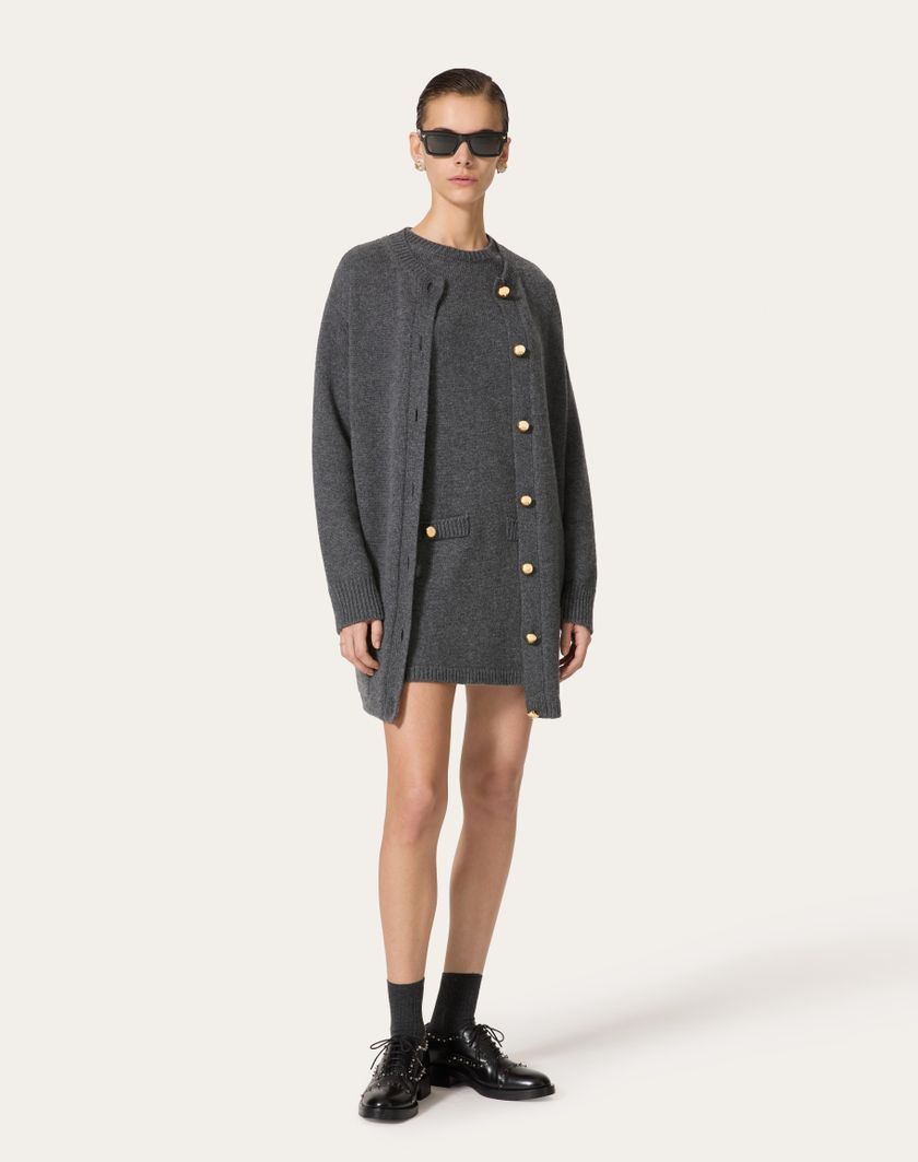 Valentino Handbags Maglia In Lana per Donna in Grigio Scuro | Valentino IT Shopping Online