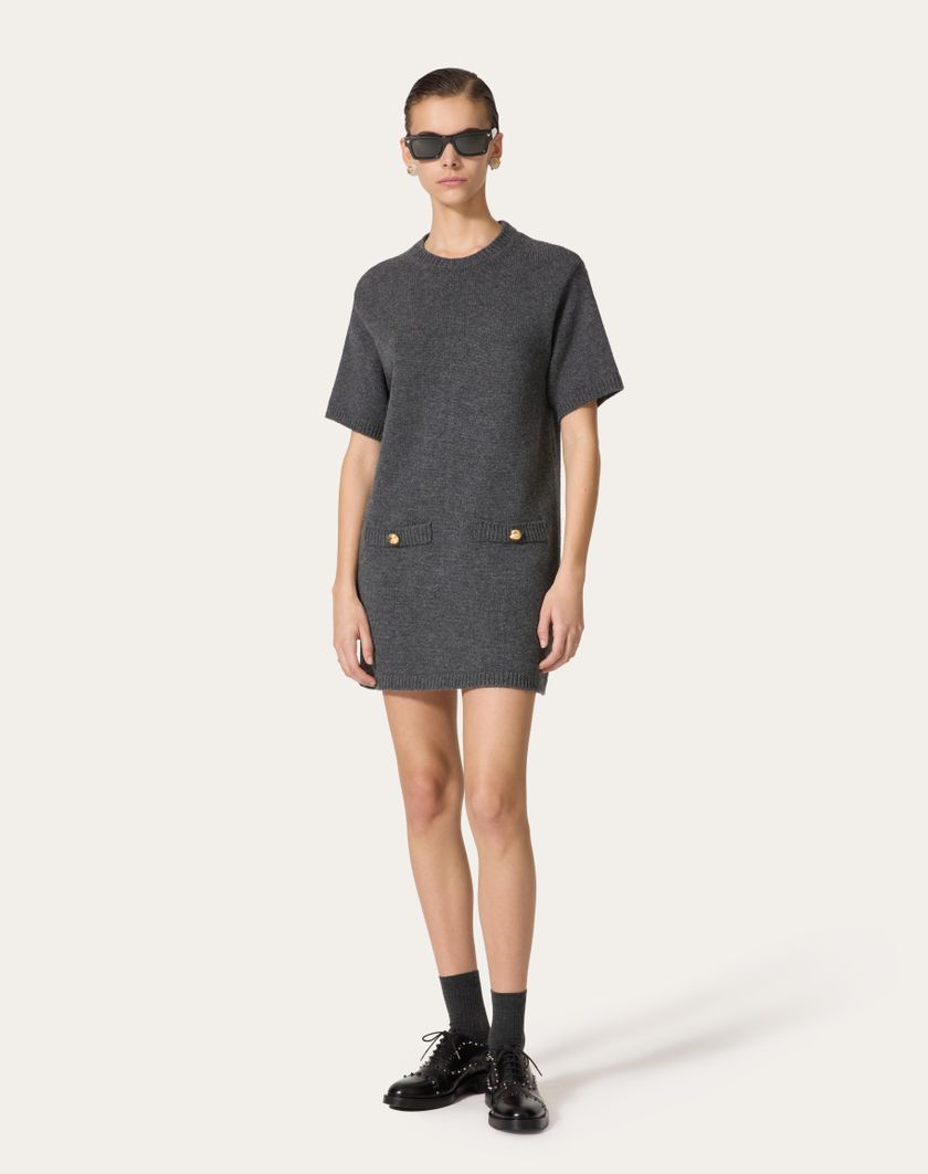 Valentino Handbags Maglia In Lana per Donna in Grigio Scuro | Valentino IT Shopping Online