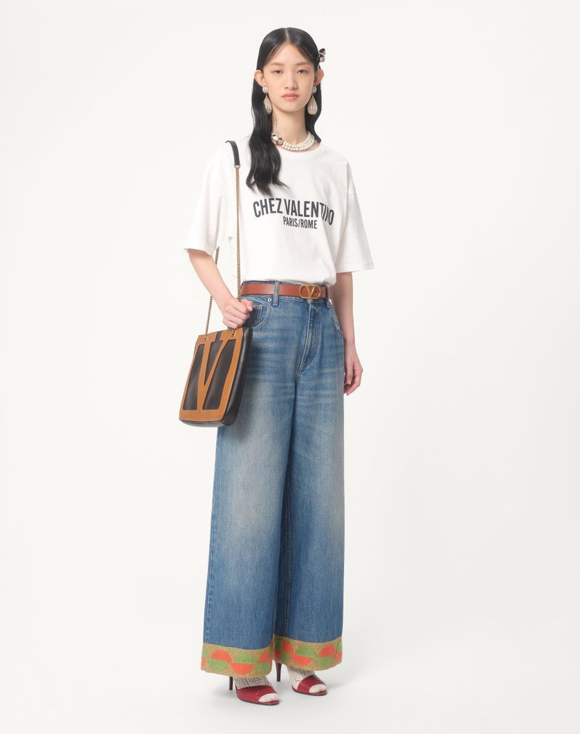 Valentino Handbags Pantaloni In Denim per Donna in Denim | Valentino IT Outlet