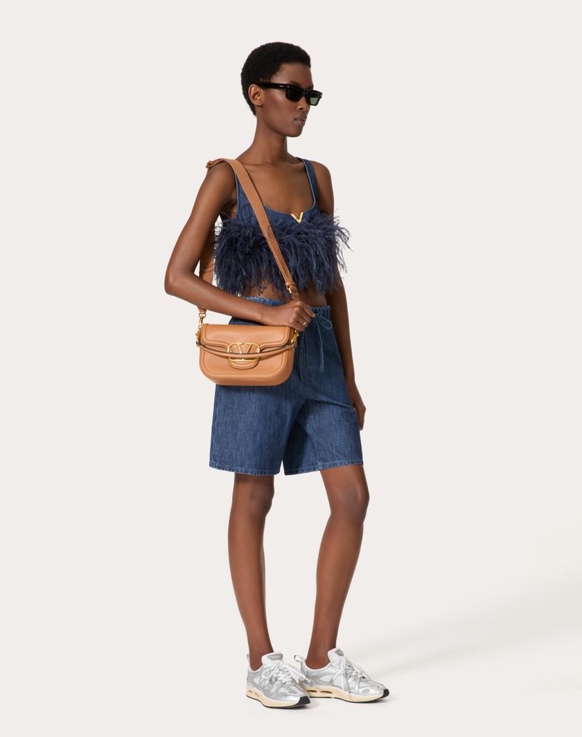 Valentino Handbags Top In Chambray Denim per Donna in Denim | Valentino IT Nuova