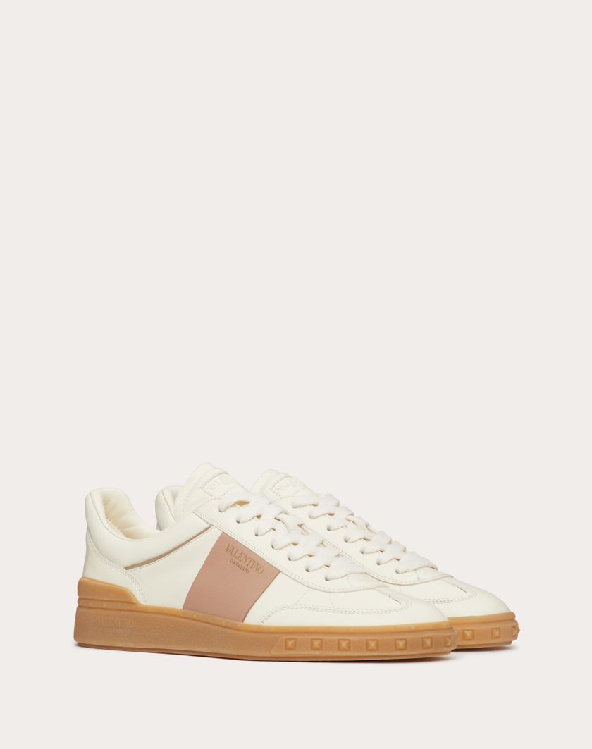 Valentino Handbags Sneaker Upvillage In Vitello Nappato per Donna in Rose Cannelle | Valentino IT Offerte stagionali