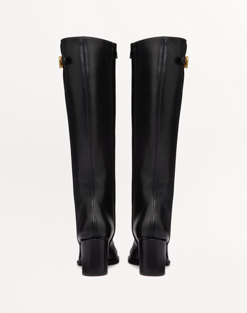 Valentino Handbags Stivale Vlogo Signature In Vitello 70mm per Donna in Nero | Valentino IT Prezzo basso