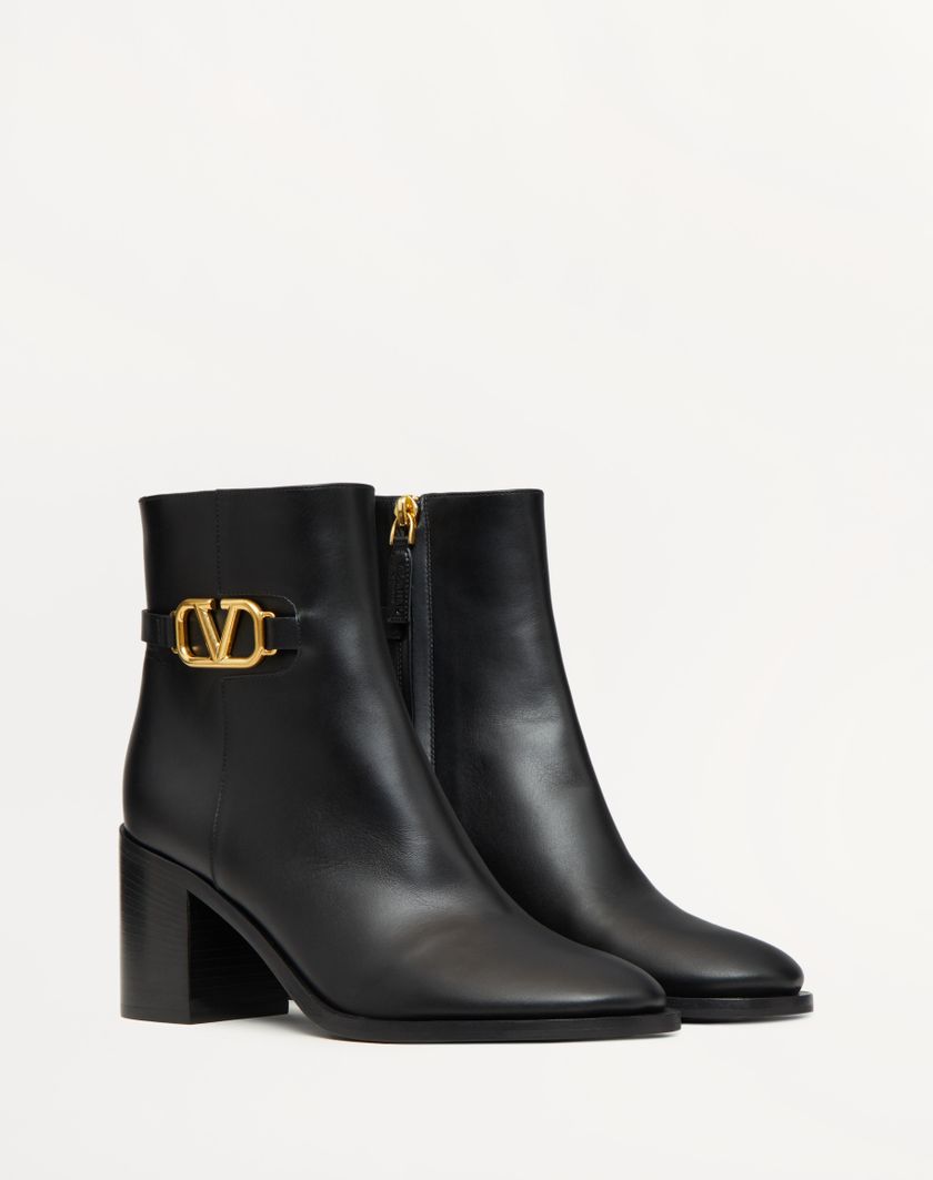 Valentino Handbags Stivaletto Vlogo Signature In Vitello 75mm per Donna in Nero | Valentino IT Ritorno libero