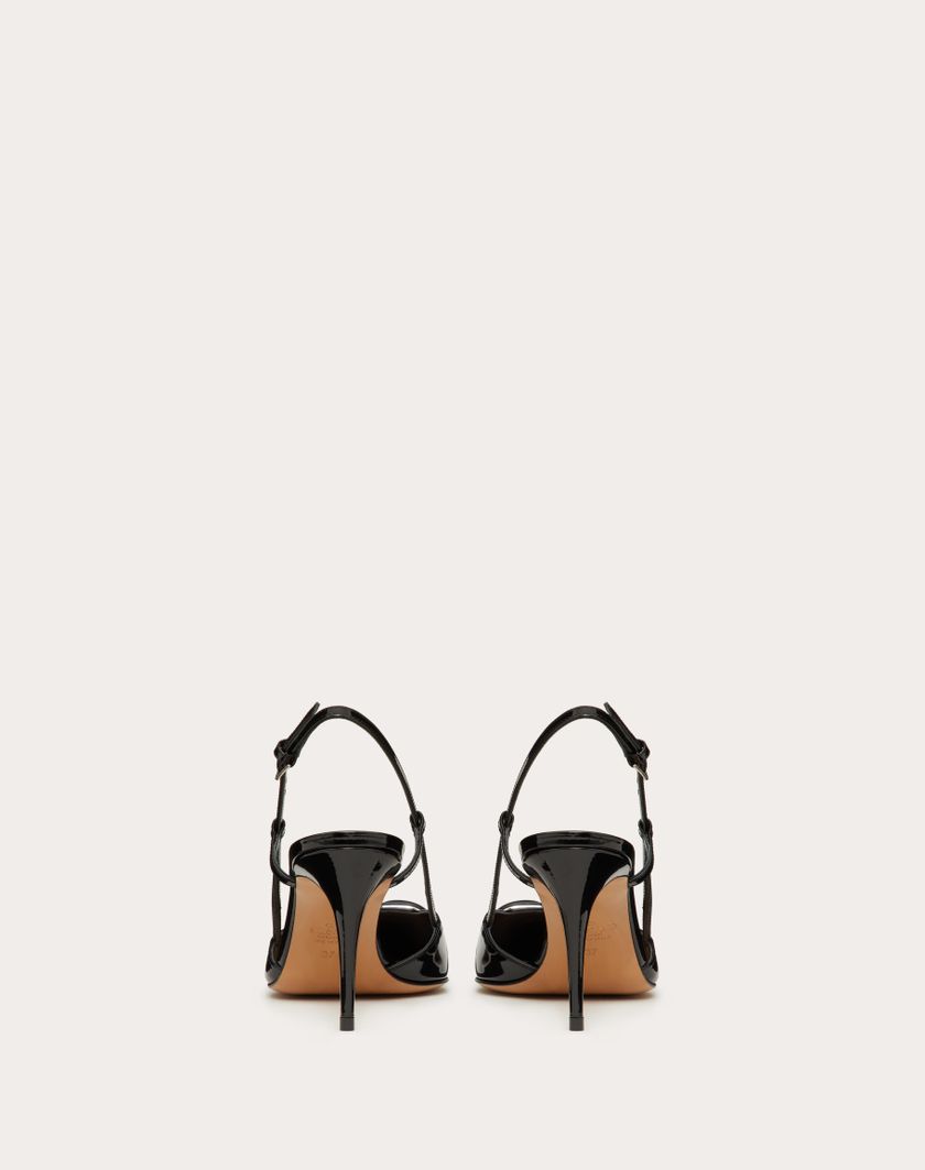 Valentino Handbags Décolleté Slingback Vlogo Signature In Vernice 80mm per Donna in Rose Cannelle | Valentino IT Ultimi tre giorni