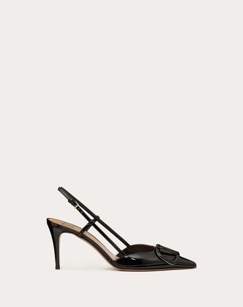 Valentino Handbags Décolleté Slingback Vlogo Signature In Vernice 80mm per Donna in Azzurro | Valentino IT Ultimi due giorni