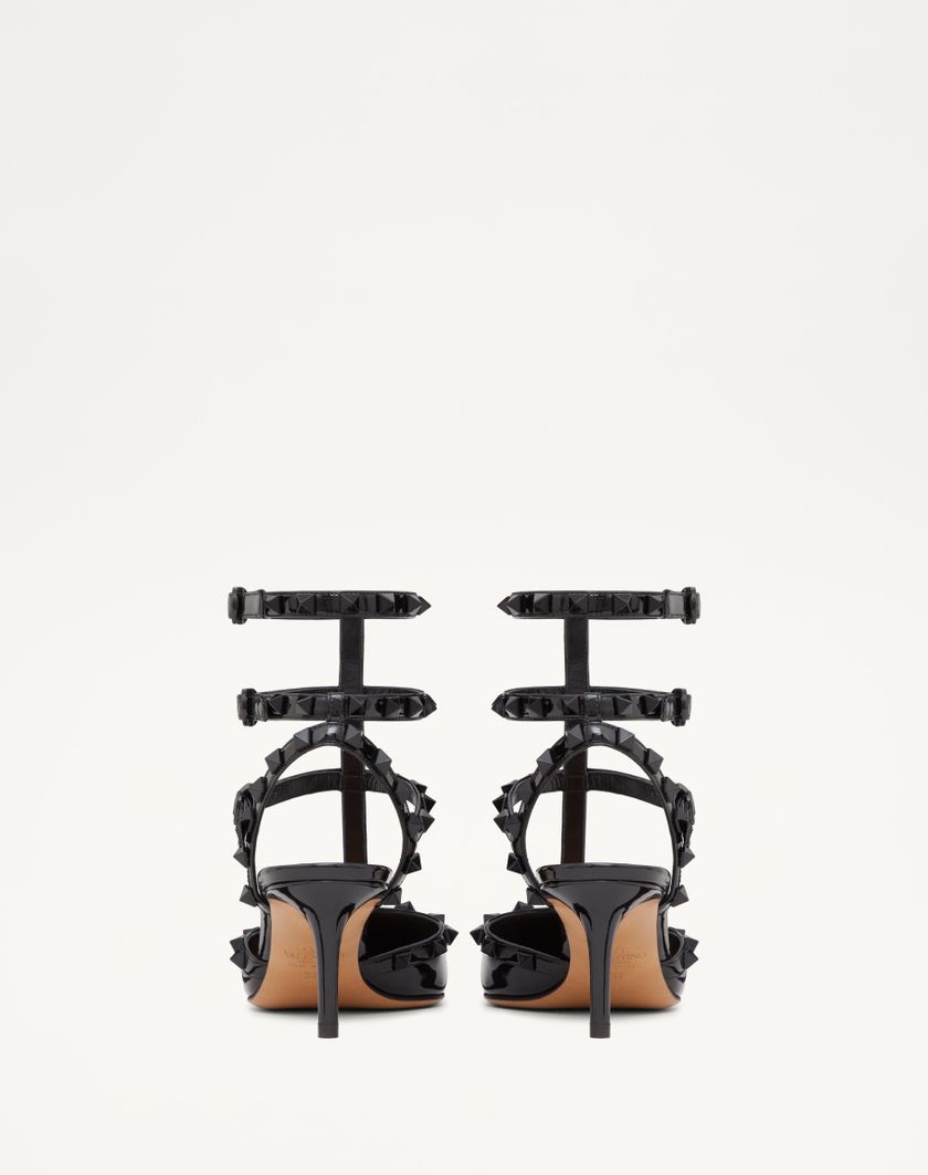 Valentino Handbags Décolleté Rockstud In Vernice Con Cinturini E Borchie In Tono 65mm per Donna in Nero | Valentino IT Fino al 55% di sconto