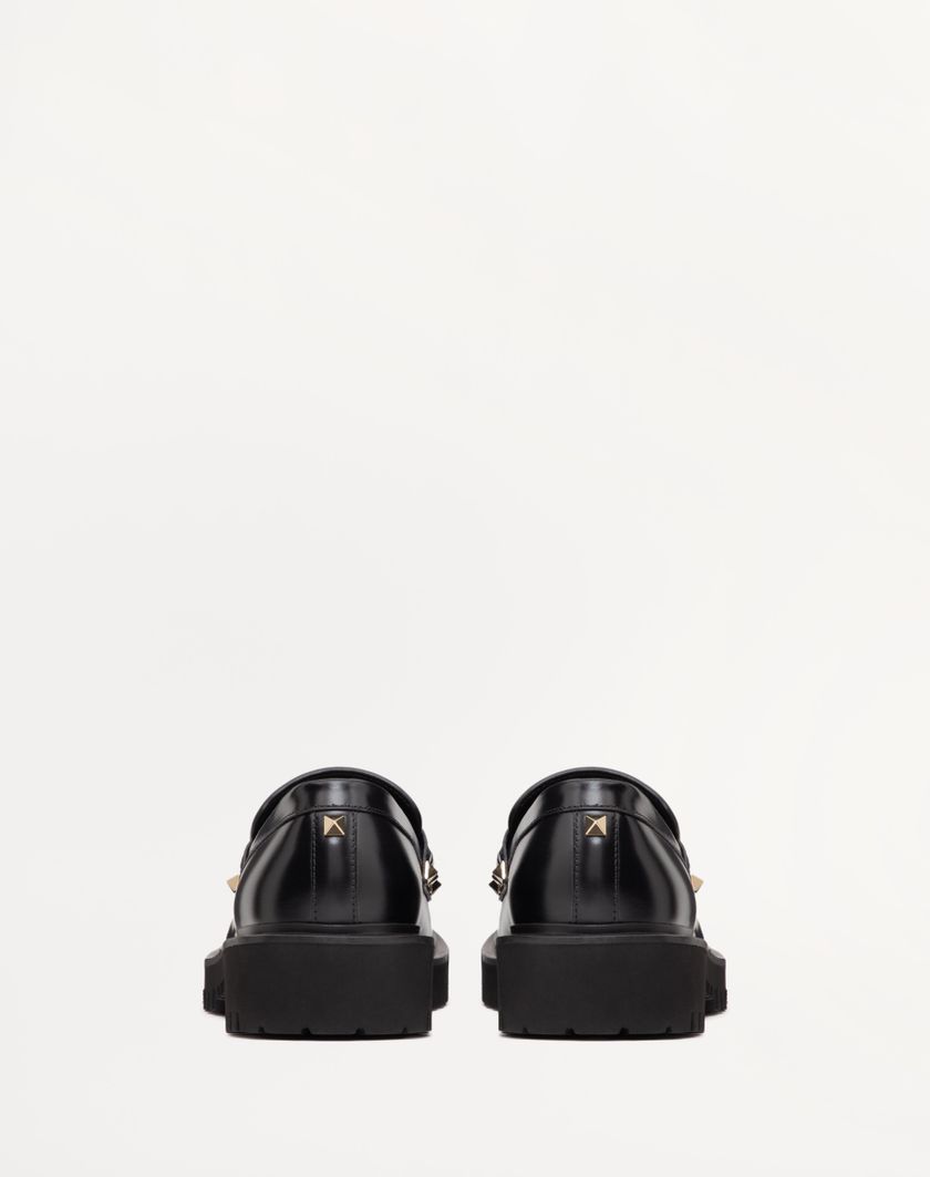 Valentino Handbags Mocassino Rockstud In Vitello per Donna in Nero | Valentino IT Solo un giorno rimasto