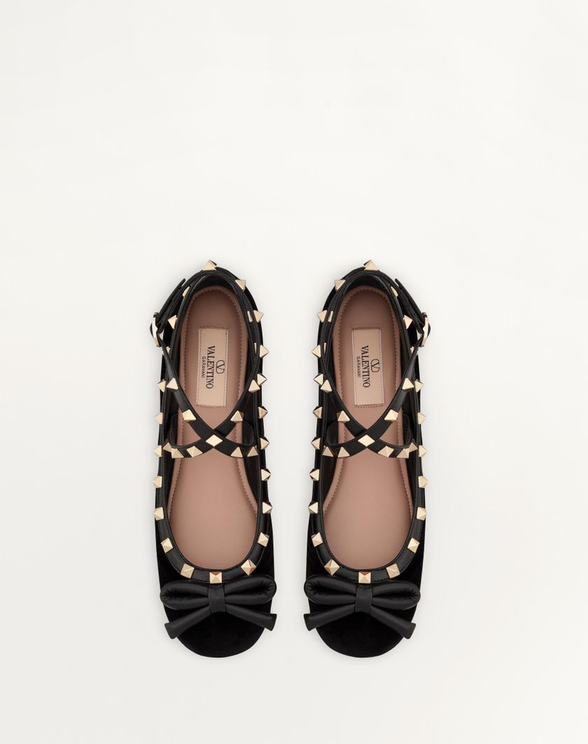 Valentino Handbags Ballerina Rockstud In Velluto per Donna in Lip | Valentino IT 50% di sconto con spedizione gratuita