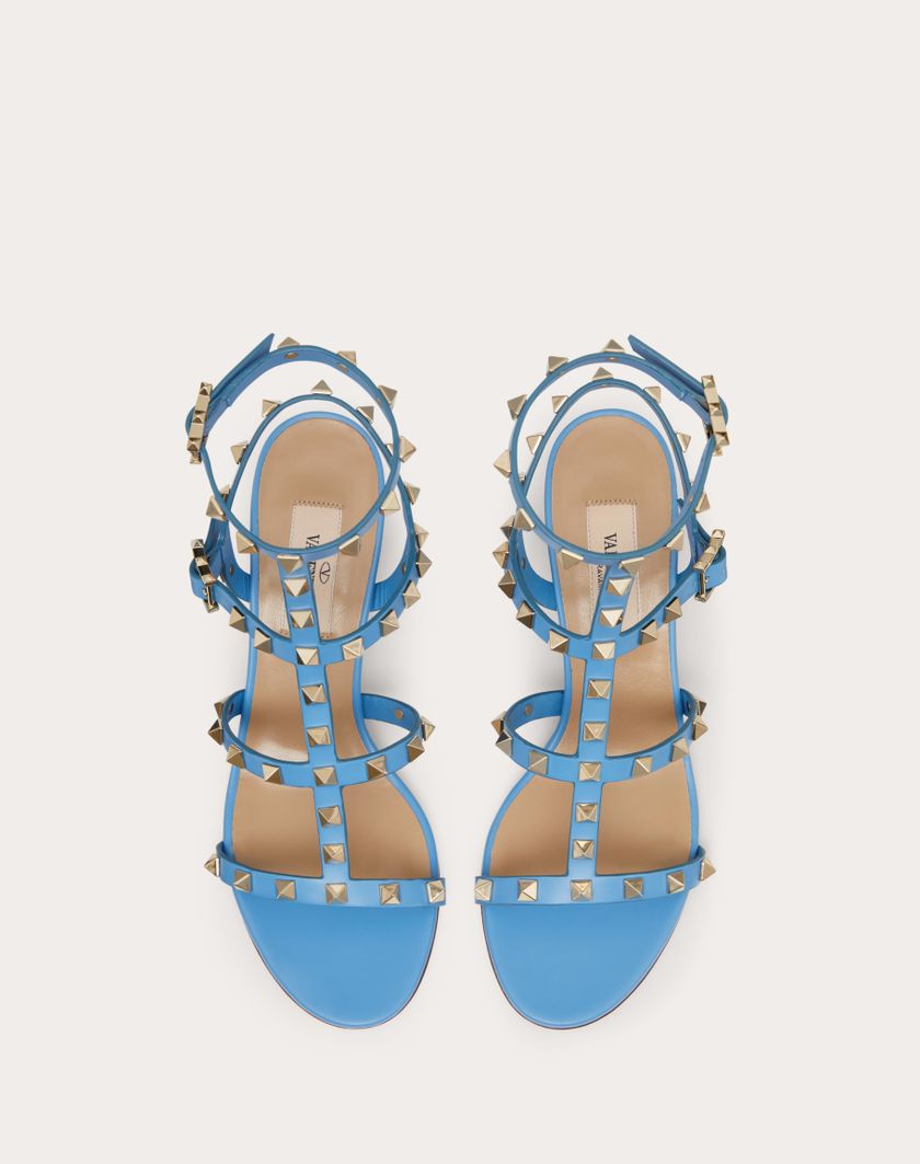Valentino Handbags Sandalo Rockstud Con Cinturini 60mm per Donna in Poudre | Valentino IT In vendita