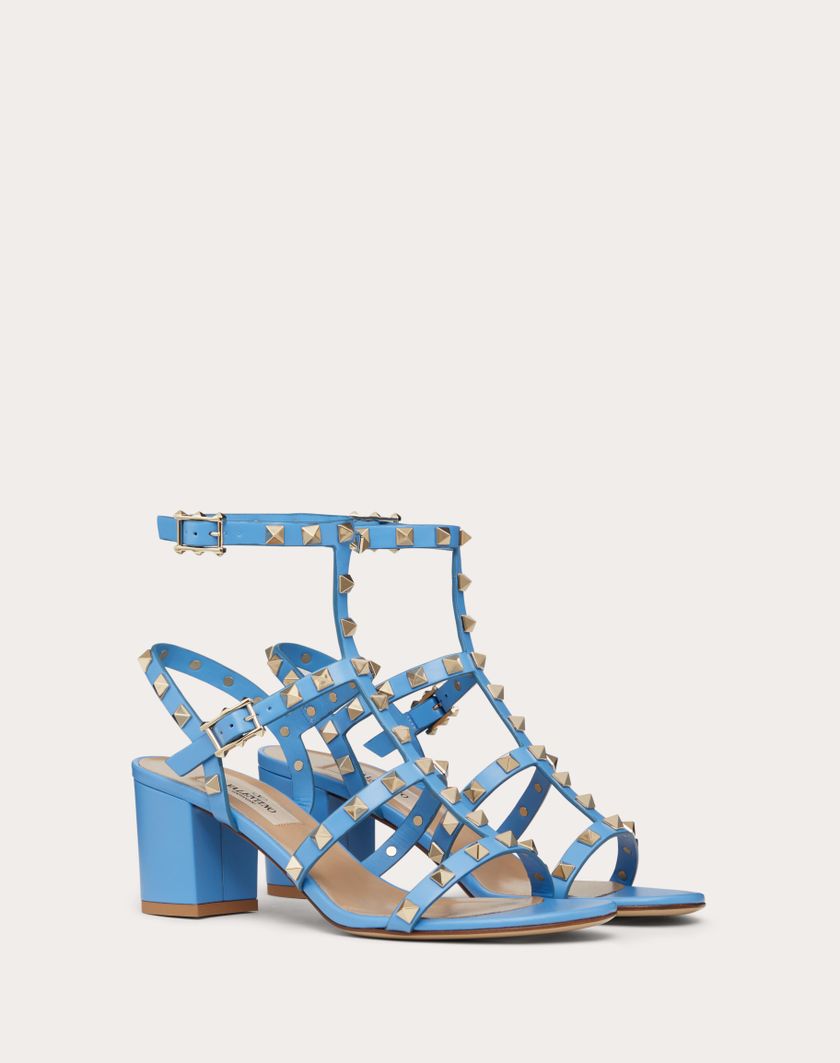 Valentino Handbags Sandalo Rockstud Con Cinturini 60mm per Donna in Nero | Valentino IT Duty-free