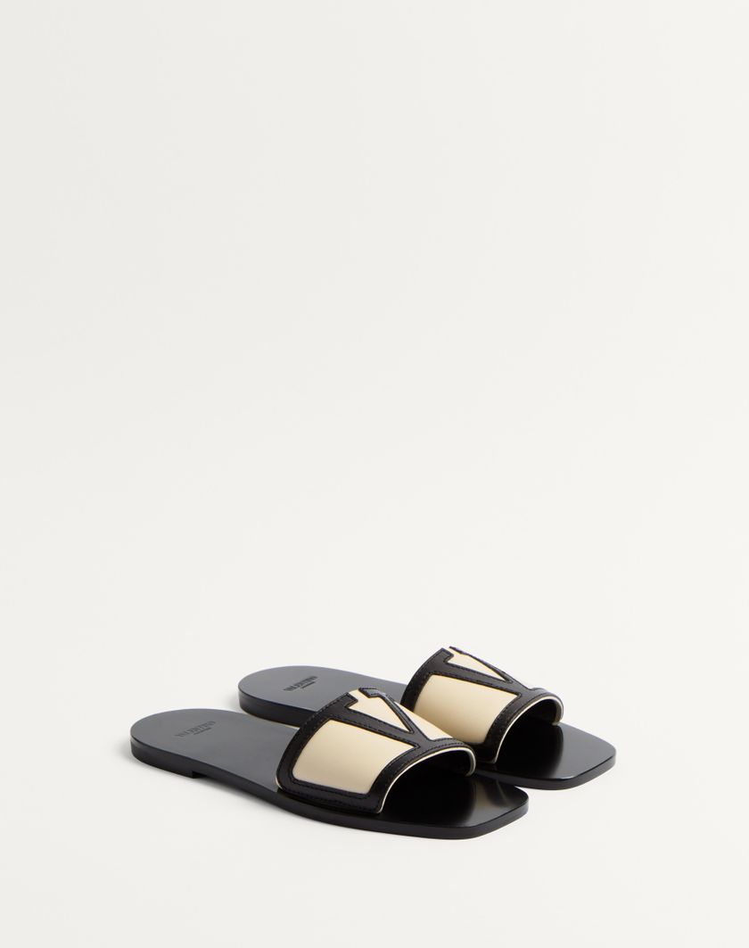 Valentino Handbags Sandalo Slide Viva Superstar In Nappa per Donna in Burro/nero | Valentino IT 2025