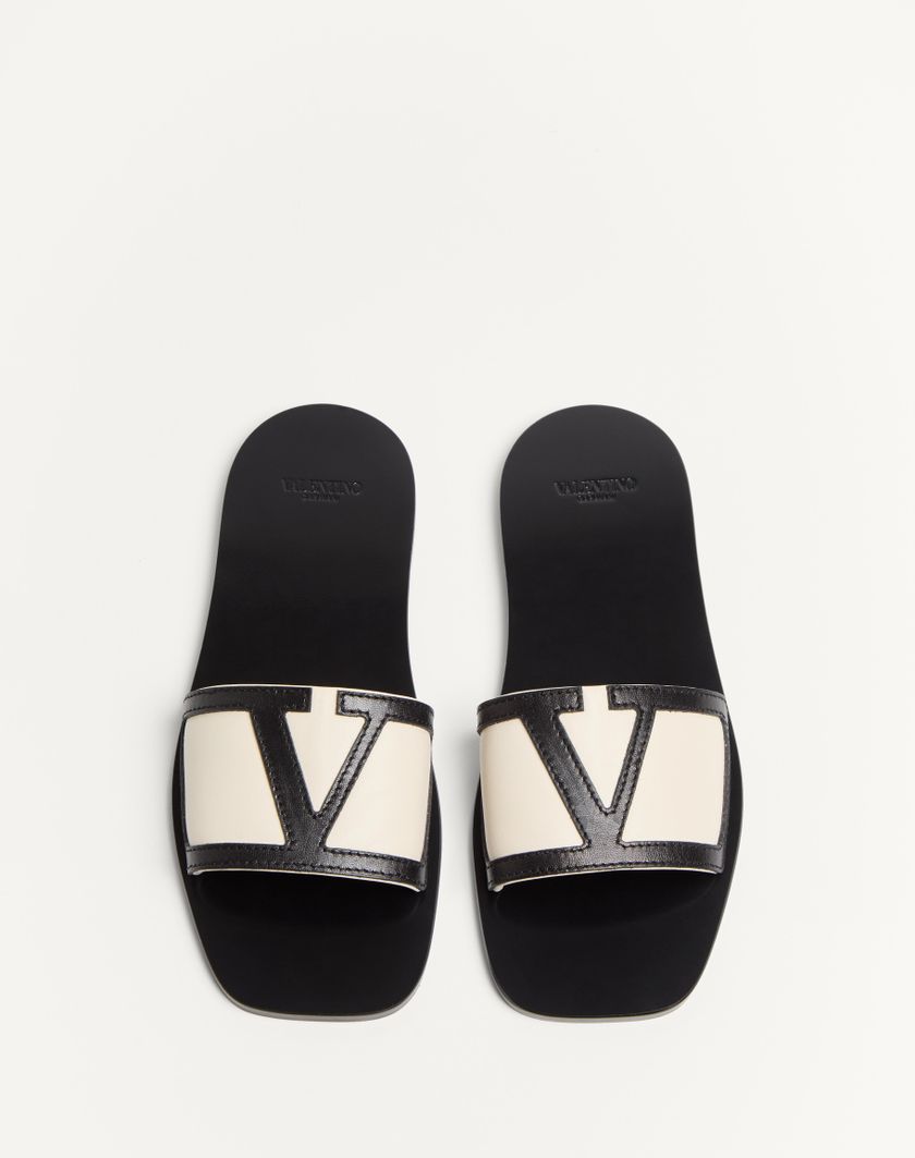 Valentino Handbags Sandalo Slide Viva Superstar In Nappa per Donna in Burro/nero | Valentino IT 2025