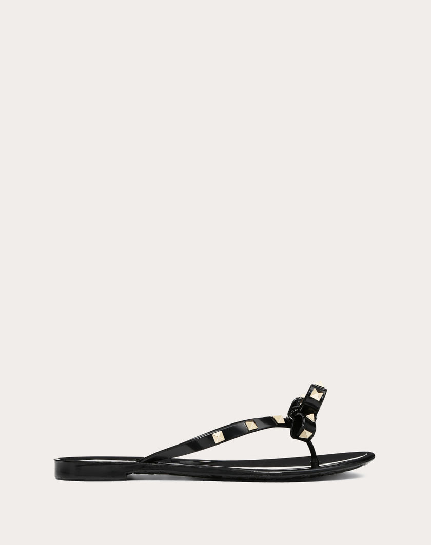 Valentino Handbags Infradito Rockstud In Gomma per Donna in Poudre | Valentino IT Prezzo Ridotto