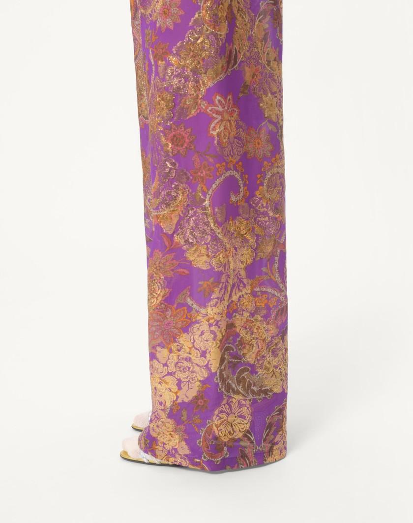 Valentino Handbags Pantaloni In Fil Coupe' Lame' Cachemire Apres L'hiver per Donna in Multicolor | Valentino IT Convenienza