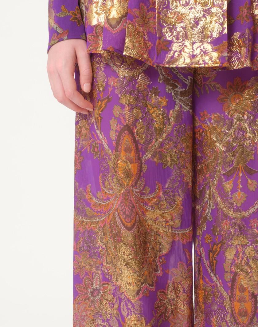 Valentino Handbags Pantaloni In Fil Coupe' Lame' Cachemire Apres L'hiver per Donna in Multicolor | Valentino IT Convenienza
