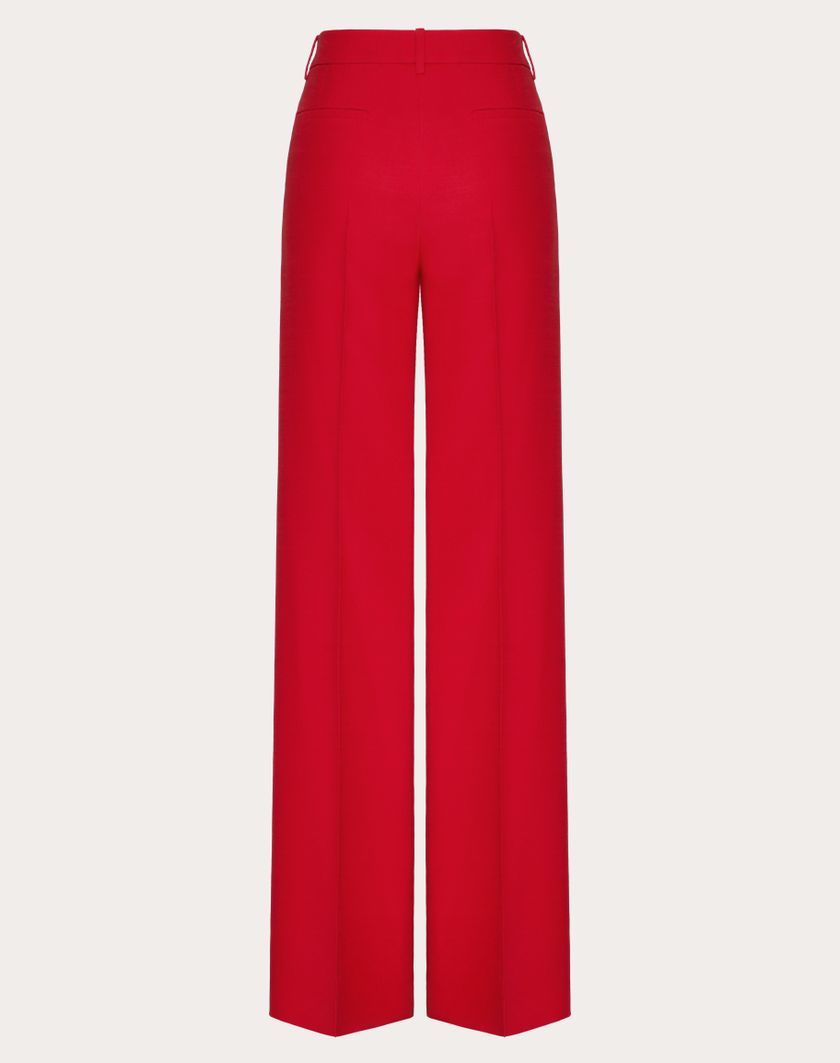 Valentino Handbags Pantaloni In Crepe Couture per Donna in Rosso | Valentino IT Hotsell