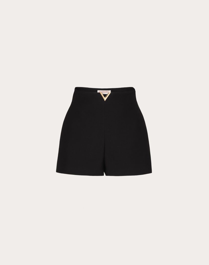 Valentino Handbags Shorts In Crepe Couture per Donna in Avorio | Valentino IT I Più Venduti