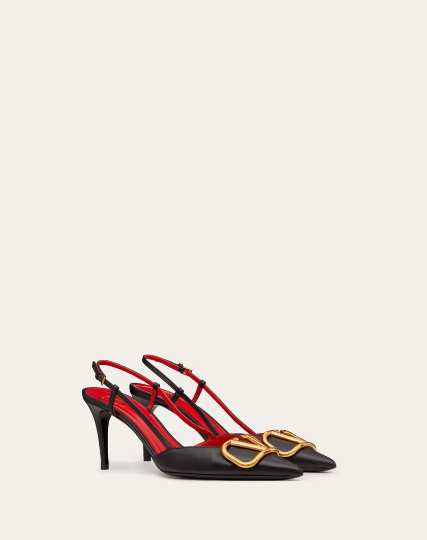 Valentino Handbags Décolleté Slingback Vlogo Signature In Vitello 80mm per Donna in Nero | Valentino IT Sconto di tempo limitato