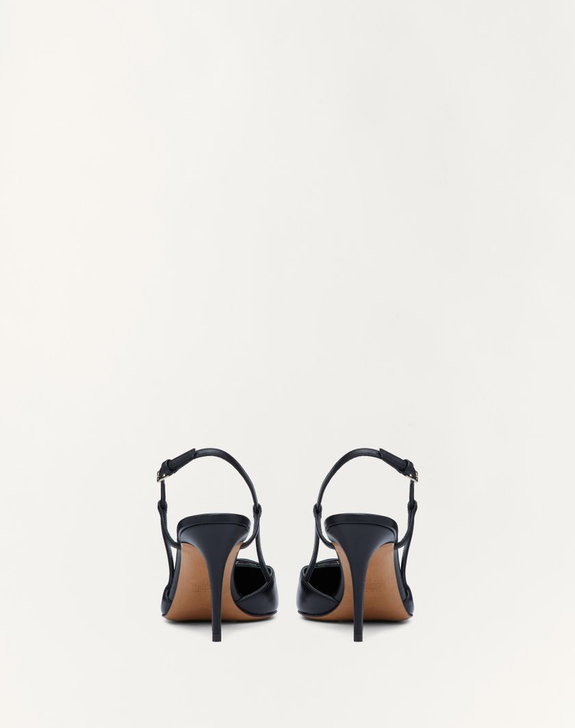 Valentino Handbags Décolleté Slingback Vlogo Signature In Vitello 80mm per Donna in Poudre | Valentino IT Flash Sale