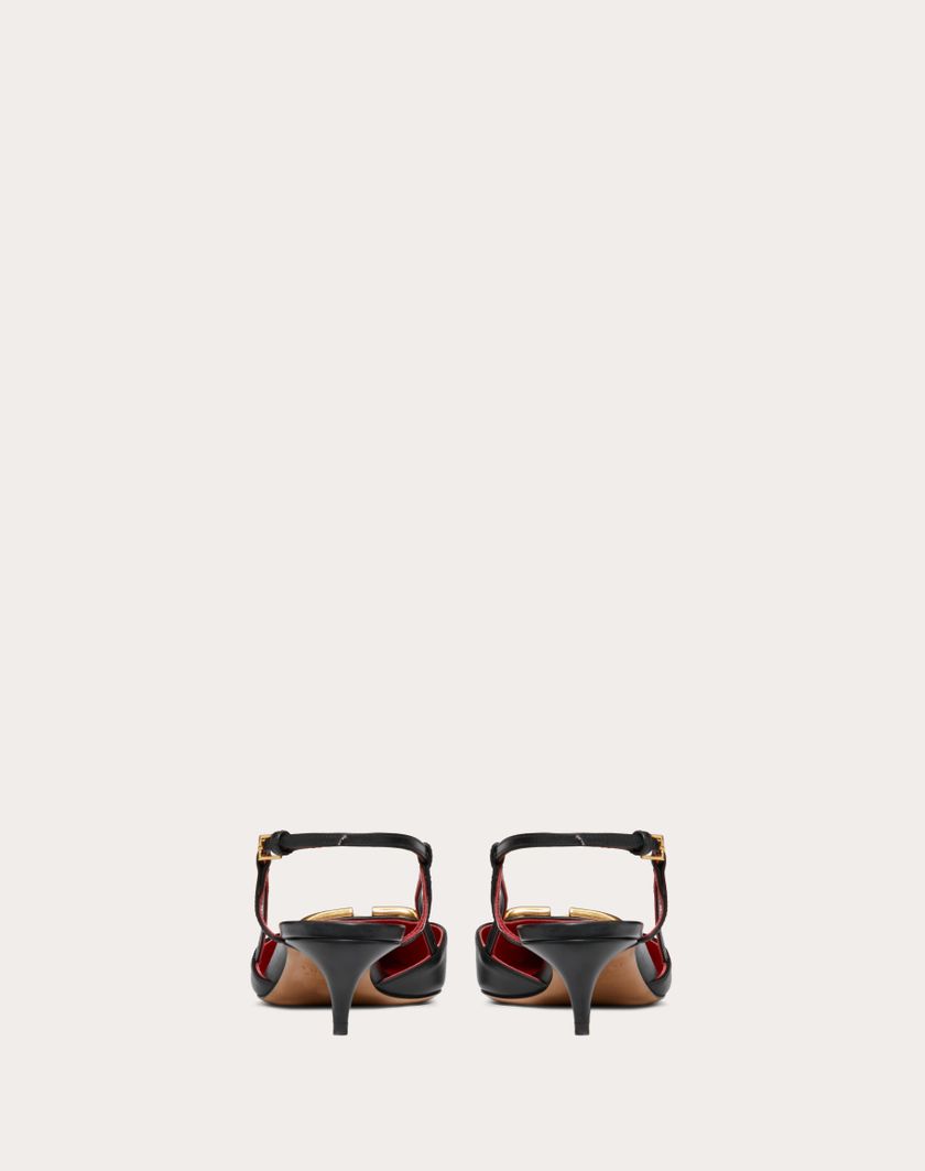 Valentino Handbags Décolleté Slingback Vlogo Signature In Vitello 40mm per Donna in Poudre | Valentino IT Offerta esclusiva