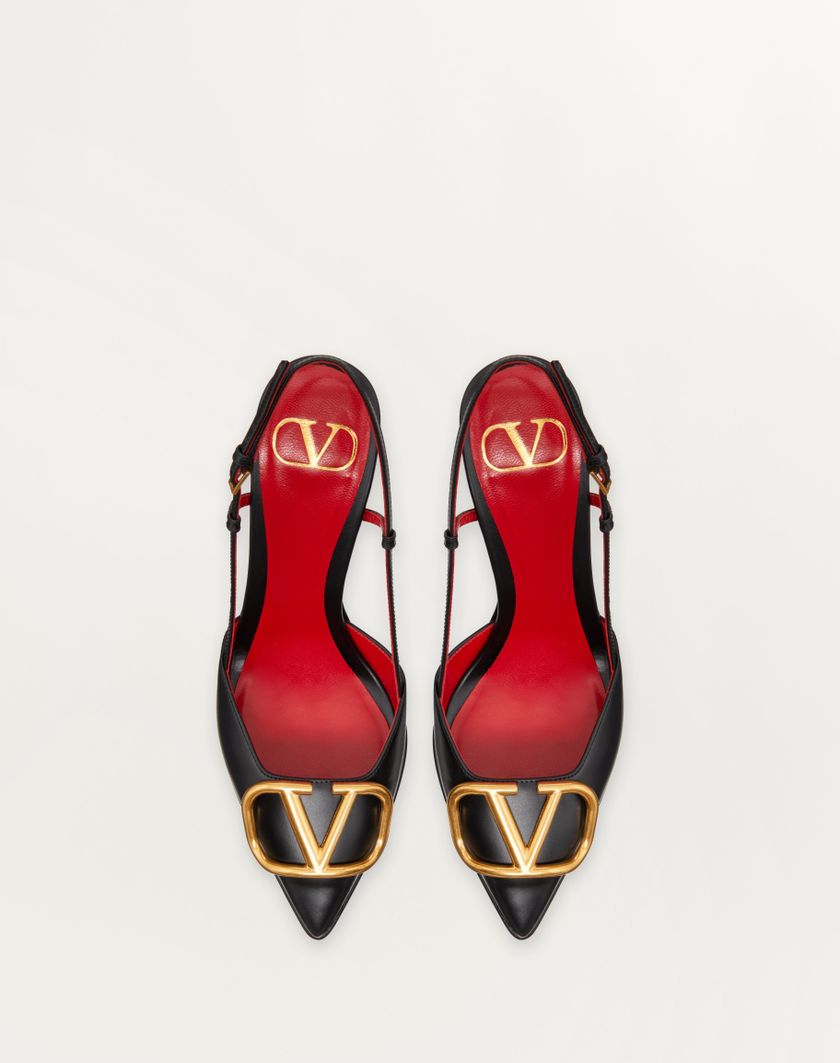 Valentino Handbags Décolleté Slingback Con Plateau Vlogo Signature In Vitello 120mm per Donna in Nero | Valentino IT Vendite stagionali
