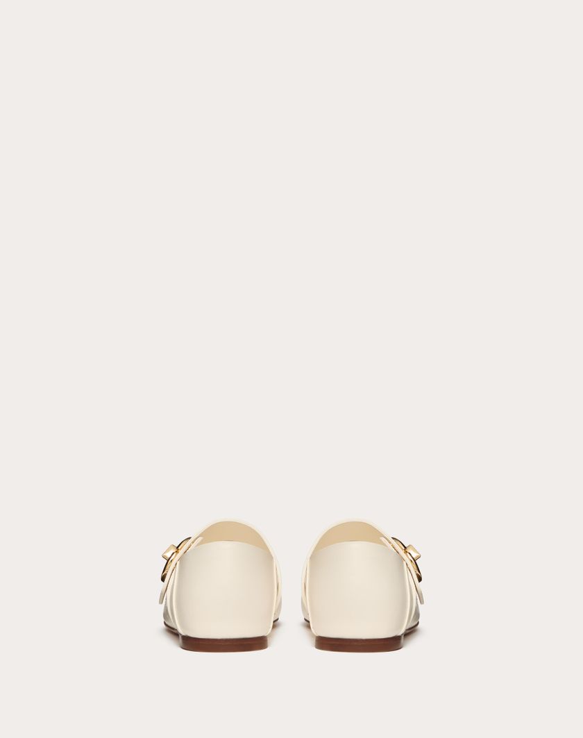Valentino Handbags Ballerina Mary-jane Vlogo Locker In Vitello per Donna in Avorio | Valentino IT Online Outlet