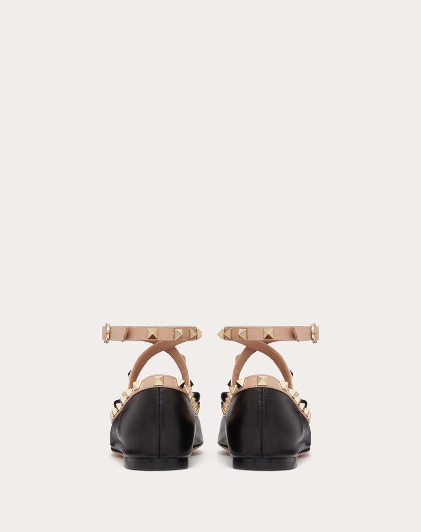 Valentino Handbags Ballerina Rockstud In Nappa per Donna in Nero | Valentino IT Offerte giornaliere