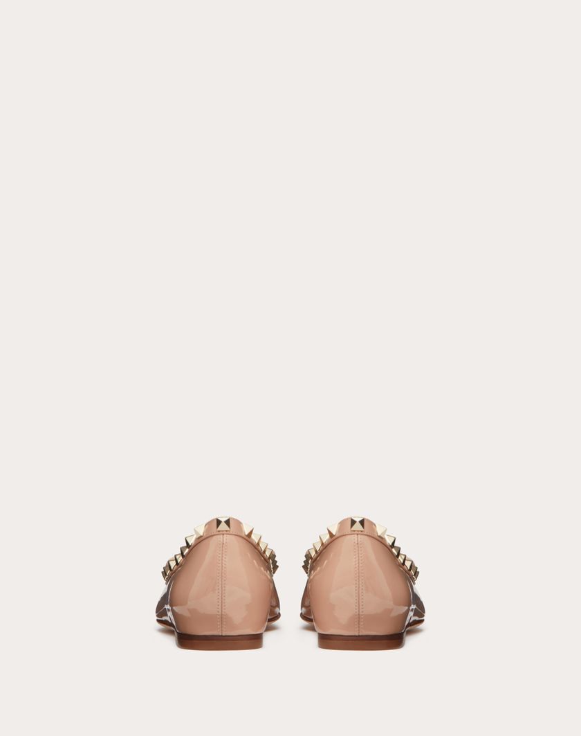 Valentino Handbags Ballerina Rockstud In Vernice per Donna in Rose Cannelle | Valentino IT Rilascio limitato