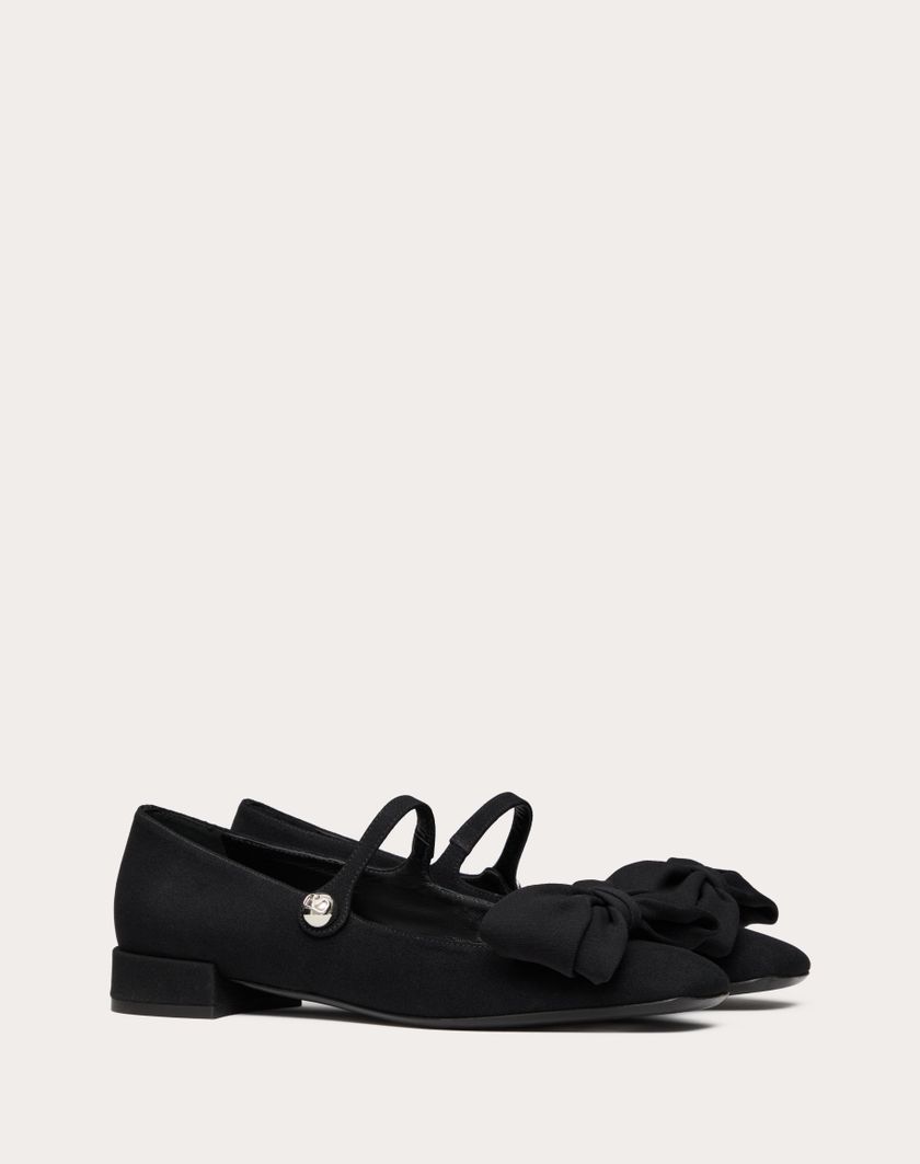 Valentino Handbags Ballerina Mary-jane Valentino Garavani Bowjane In Tessuto Crepe 20mm per Donna in Nero | Valentino IT Fino al 60% di sconto